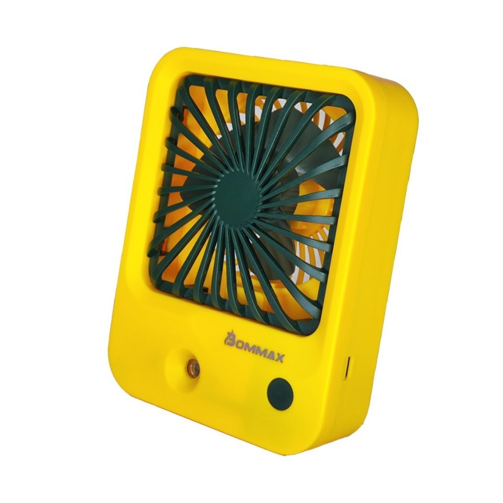 Mini Portable USB Desk Fan With Humidifier, Color May Vary.