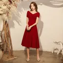 Gxwp126 Wine Red Mid Length