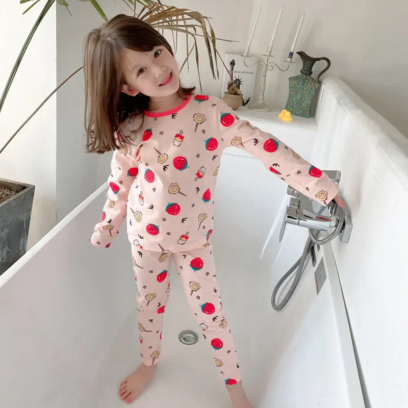 Children's Autumn Clothes and Long Trousers Cotton Middle-aged Home