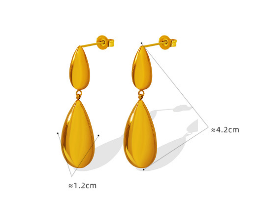 Title 1, Womens Drop Stitching Pendant Earrings Elegant...