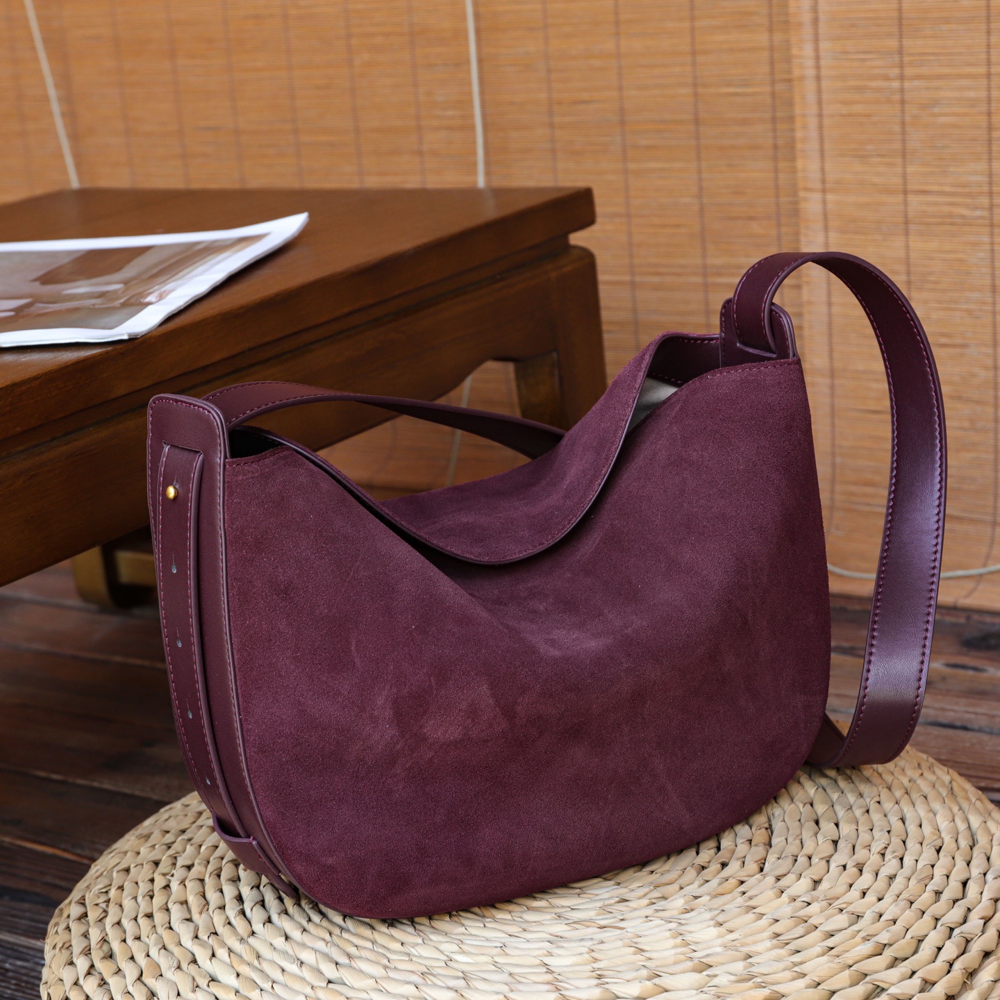 Retro Matte Genuine Leather Underarm Bag For Women, New Autumn-Winter Versatile Dumpling Bag, Casual Fashion Crossbody And Shoulder Bag 4