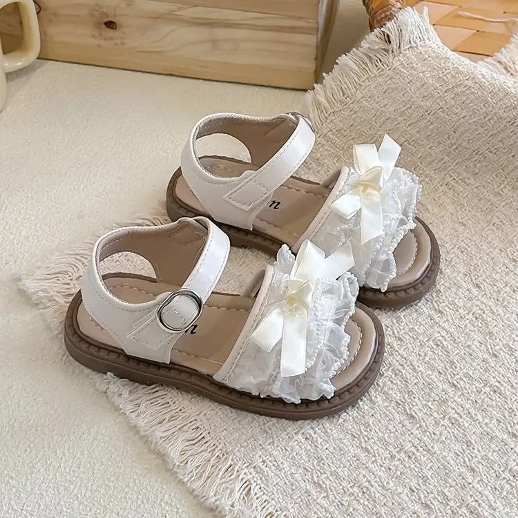 2026 Summer New Kids Sandals, Fashion Bow Walking Shoes, Trendy Princess Sandals For Little Girls