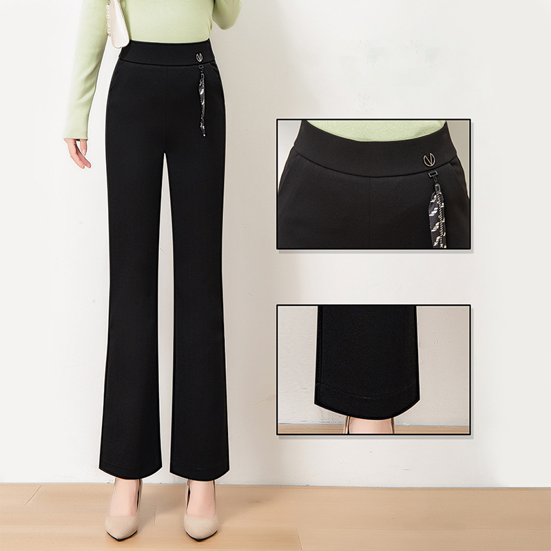 Title 4, Micro flared dames casual broek met hoge taille...