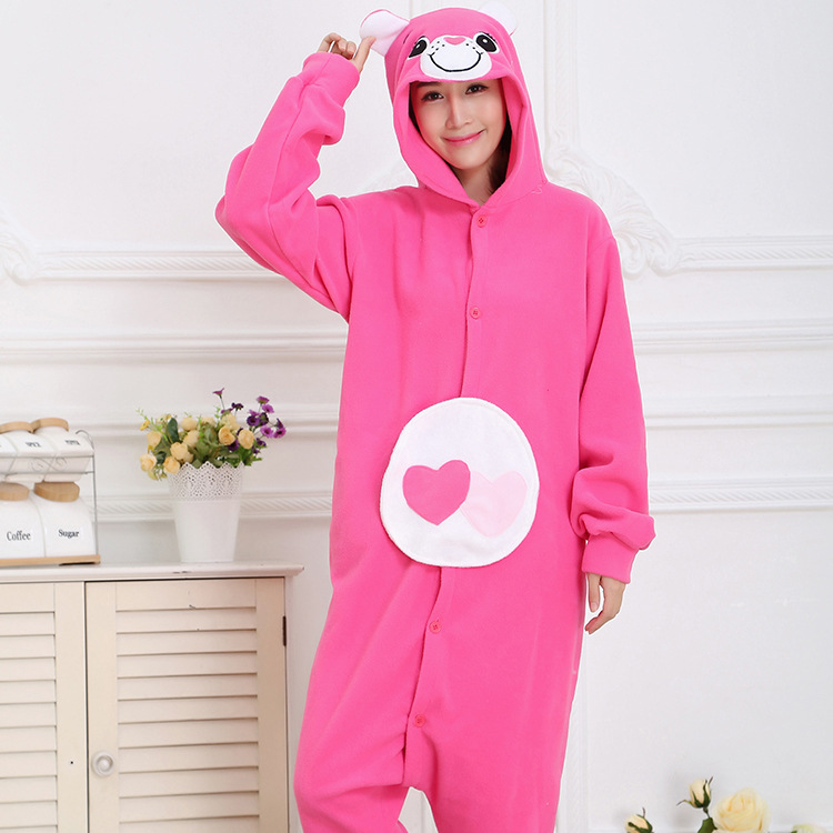 Title 4, Polar Velvet Cartoon One-piece Pajamas