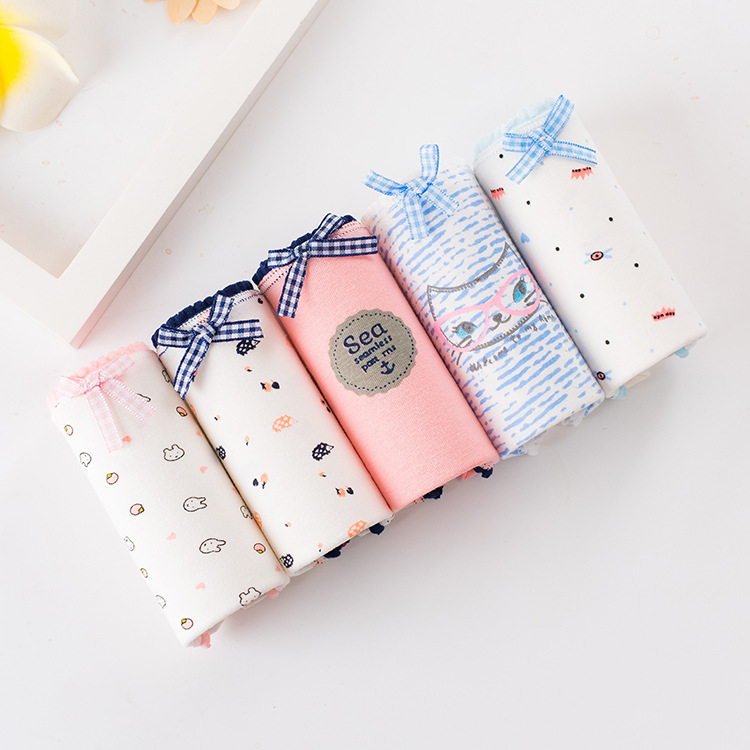 Five Bags Of Large Size Girls Underwear