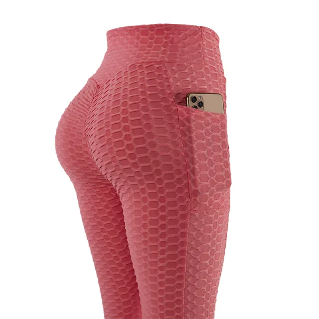 High Stretch Slim Fit Sweat Absorbing Leggings Pink - Shop at LoveMi