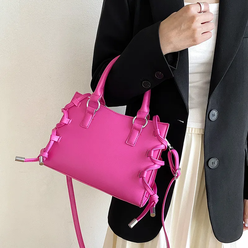 Fashionable Portable Bag With Large Capacity - Rose