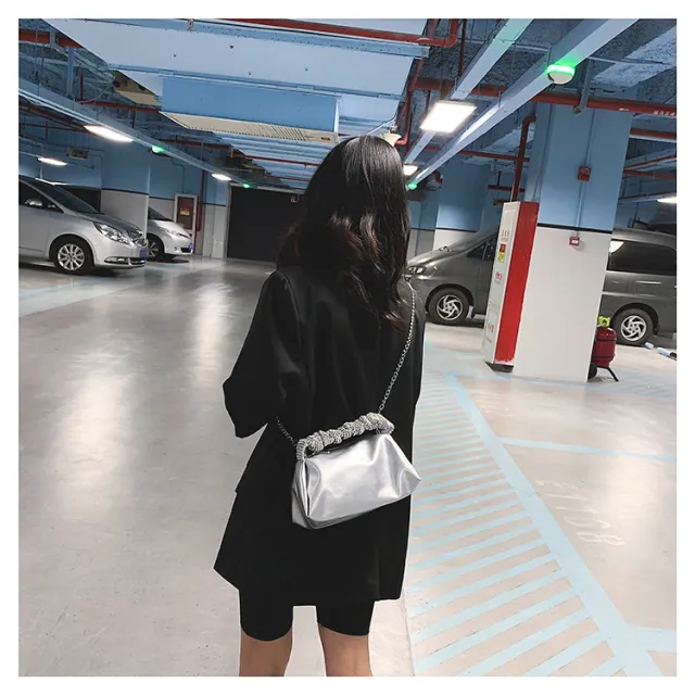 Fashion Chain Messenger Small Square Bag Silver - Shop at LoveMi