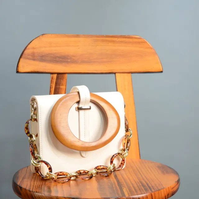 Wrist High End Bag Western Style Crossbody Beige - Shop at LoveMi