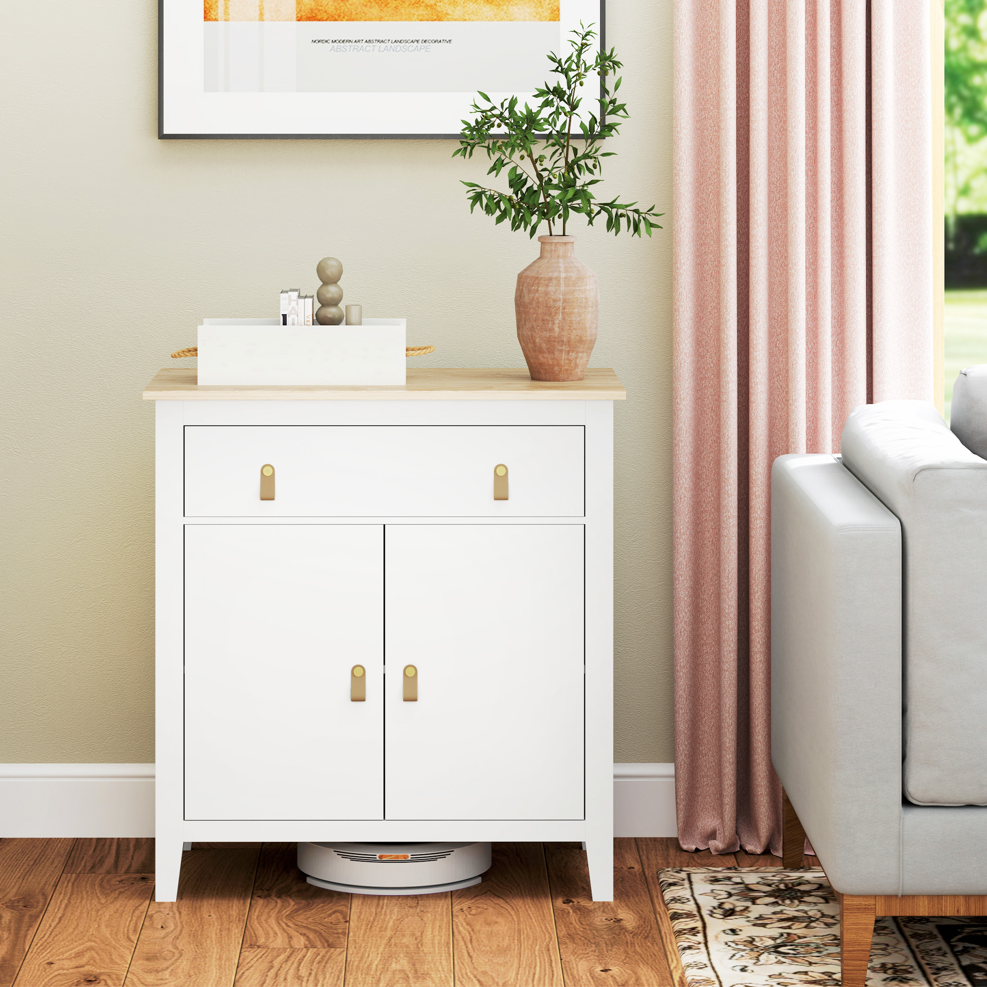 Farmhouse Style Sideboard - White — image 11