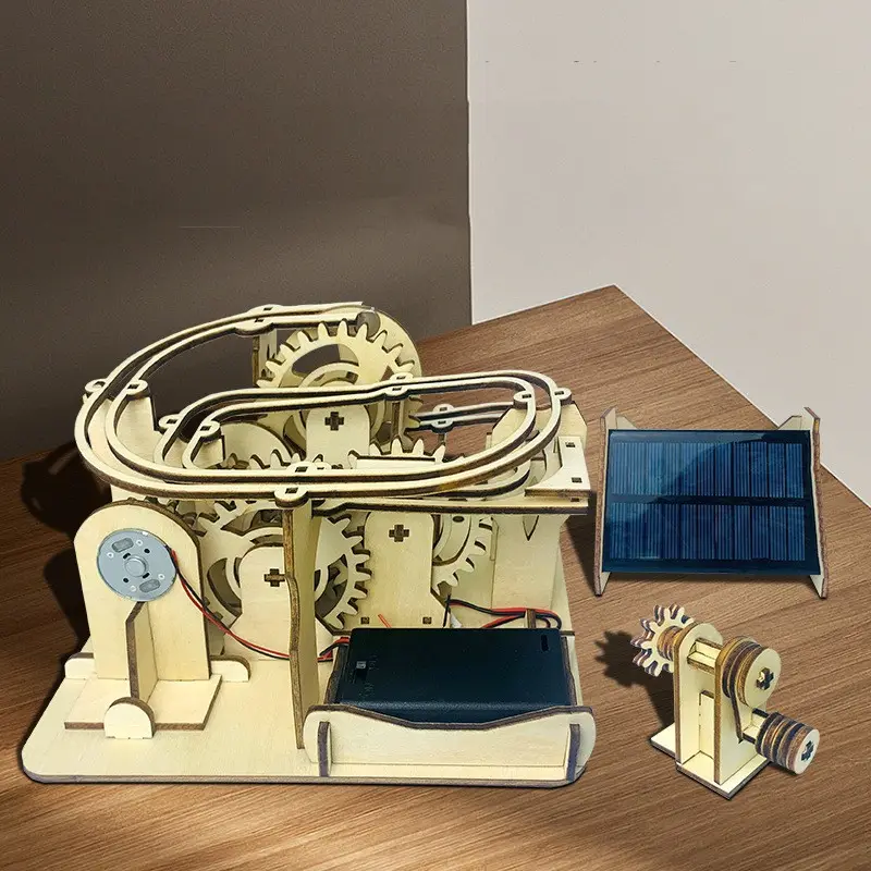 Building Block Electric Machinery Track Ball Wooden