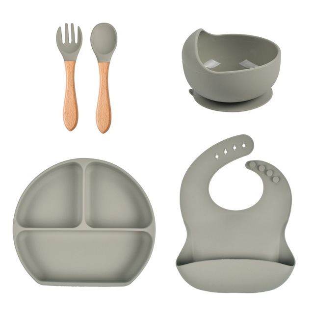 Title 4, Ensemble repas enfant en silicone anti-explosio...