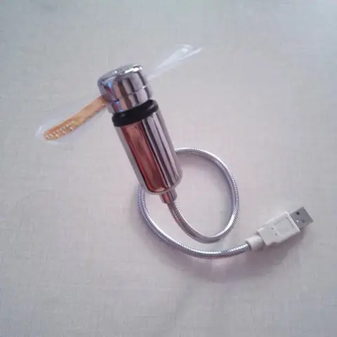 USB Fan Adjustable Mini Flexible Fan LED Light Time