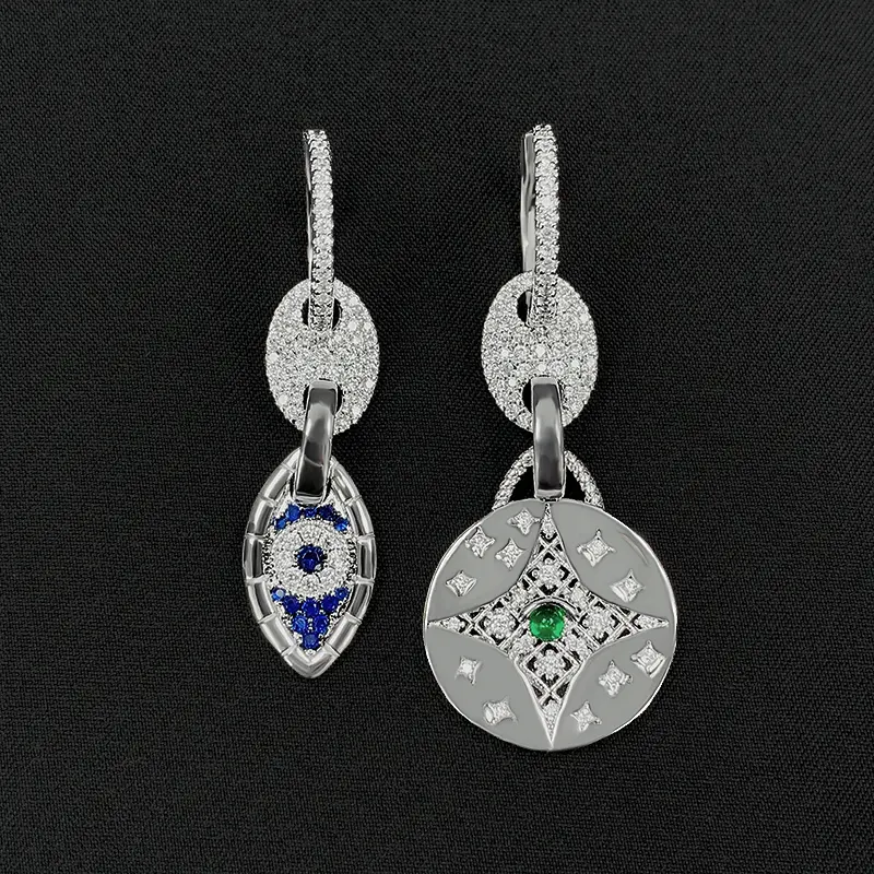 Women's Pig Nose Asymmetric Hoop Earrings