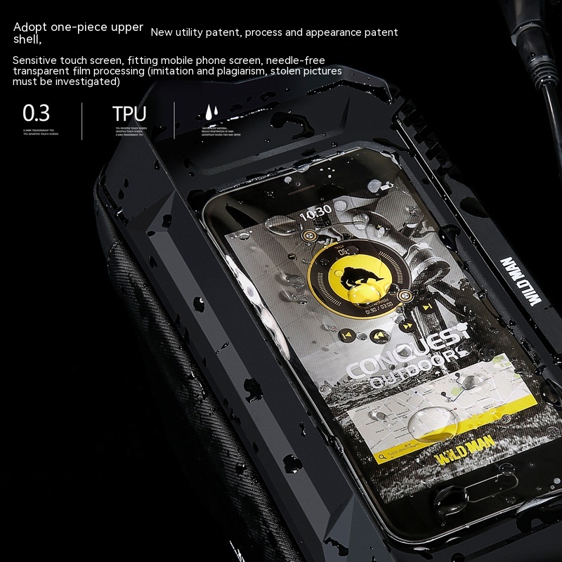EVA Hard Shell Mobile Phone Folding Bycicle Bag - Image 3