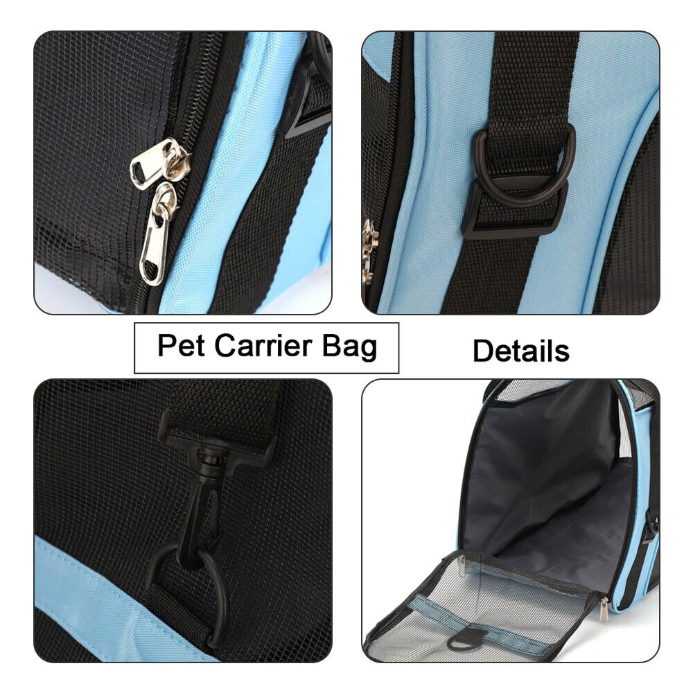 Large Pet Carrier Bag AVC Portable Soft Fabric Fold Dog Cat Puppy Travel