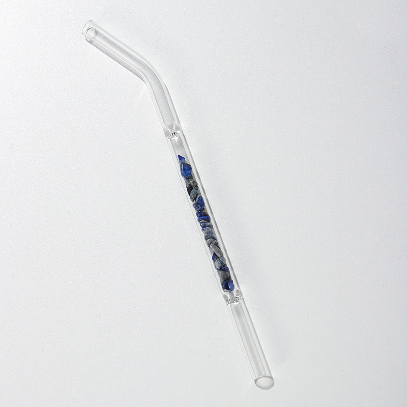 Title 16, Natural Crystal Gravel Glass Straws