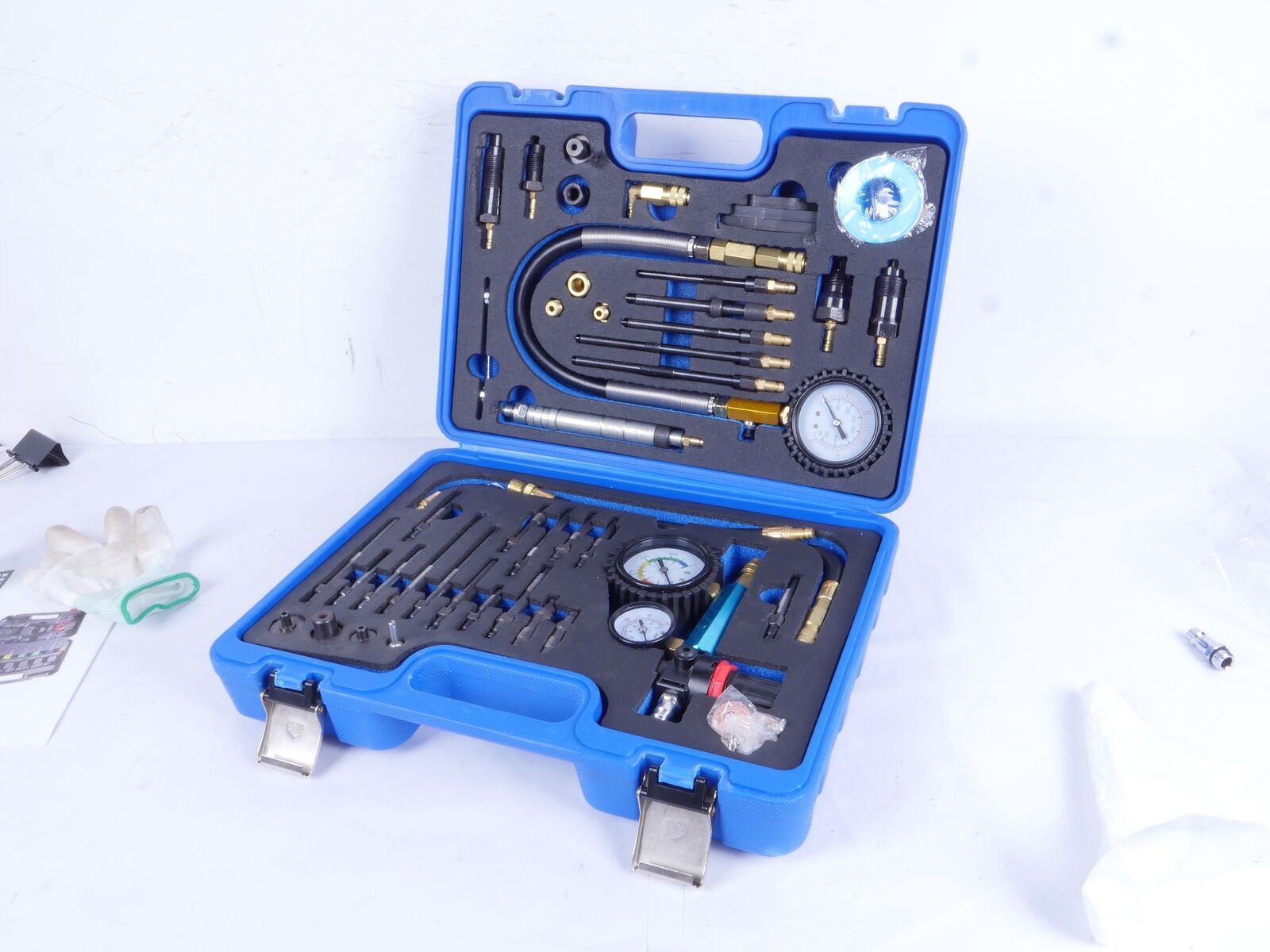 46X Diesel Petrol Engine Compression Tester Pressure Loss Leak Master Kit — image 5