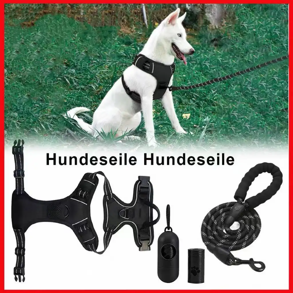 No Pull Dog Harness Adjustable Reflective Nylon