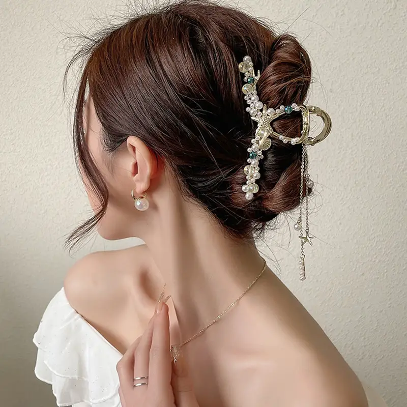 Exquisite Hairpin Female Large Shark Clip