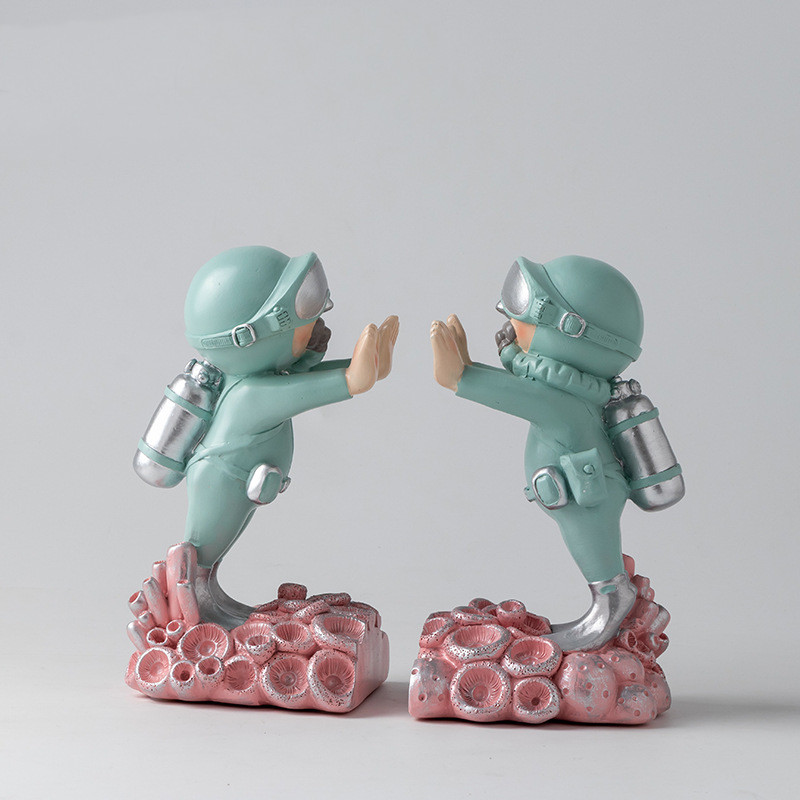 Astronaut and Diver Bookends, Pair, picture 8 of 8