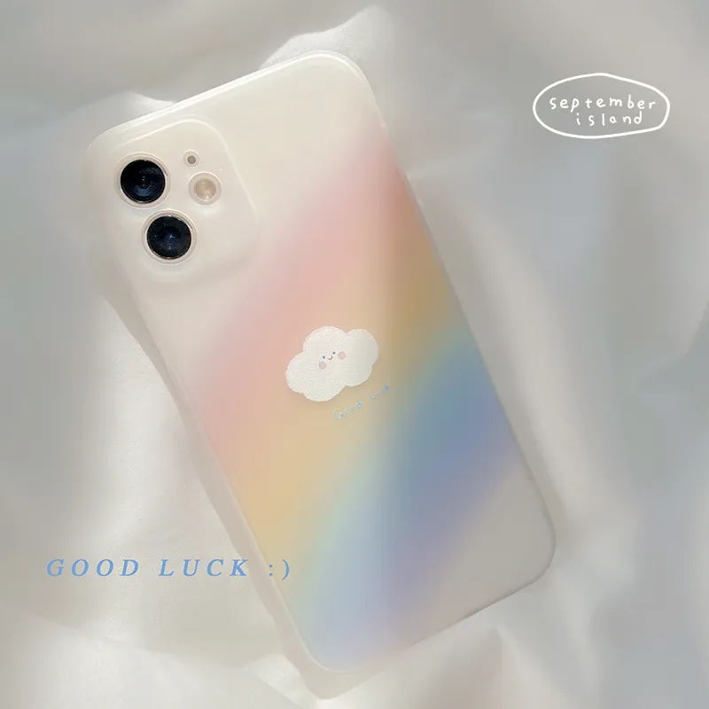 New Original Small  Rainbow Phone Case All-inclusive Matte