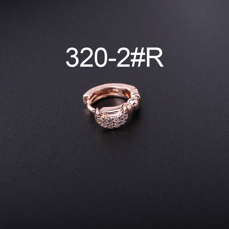 Fashion Mini Zircon Small Ear Buckle Ear Bone Piercing Jewelry