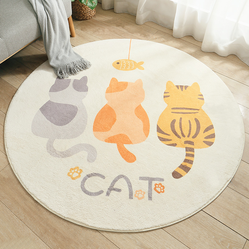 91ccb01d 3ada 4eaf a63b 038ac47f38af - Home Living Room Bedroom Bedside Round Floor Mat
