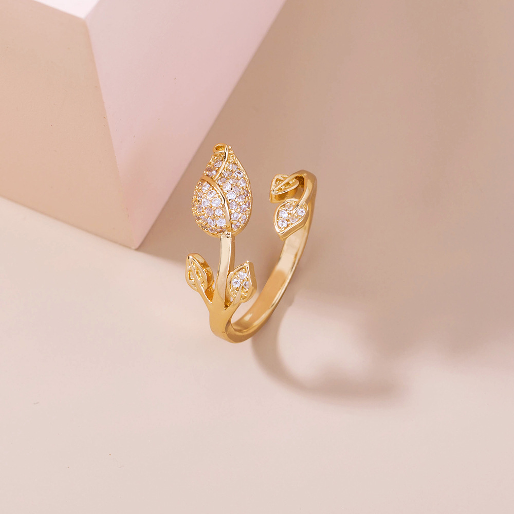 Romantic Rose Zircon Ring