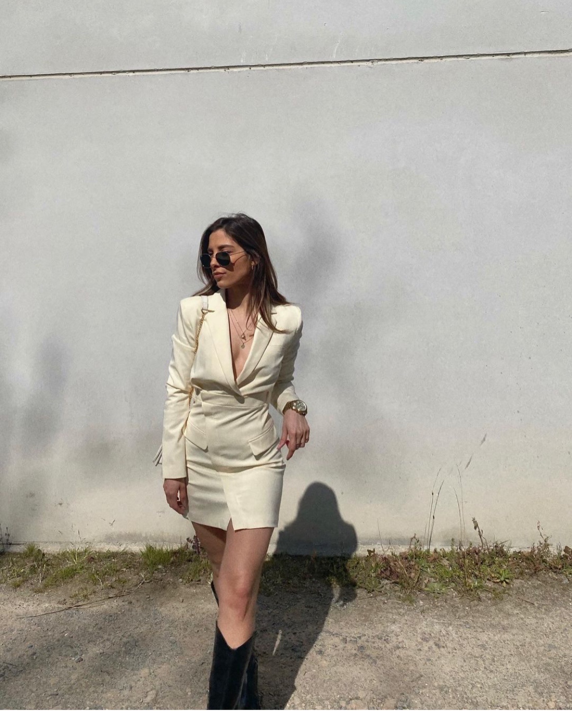 فستان رقيق شتوي فخم بأناقة بسيطة للربيع والصيف