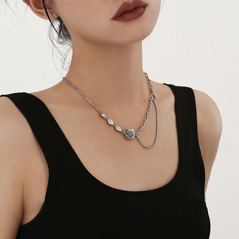 Fashion Trend Jewelry Cross-border Cold Wind Necklace In Europe And America