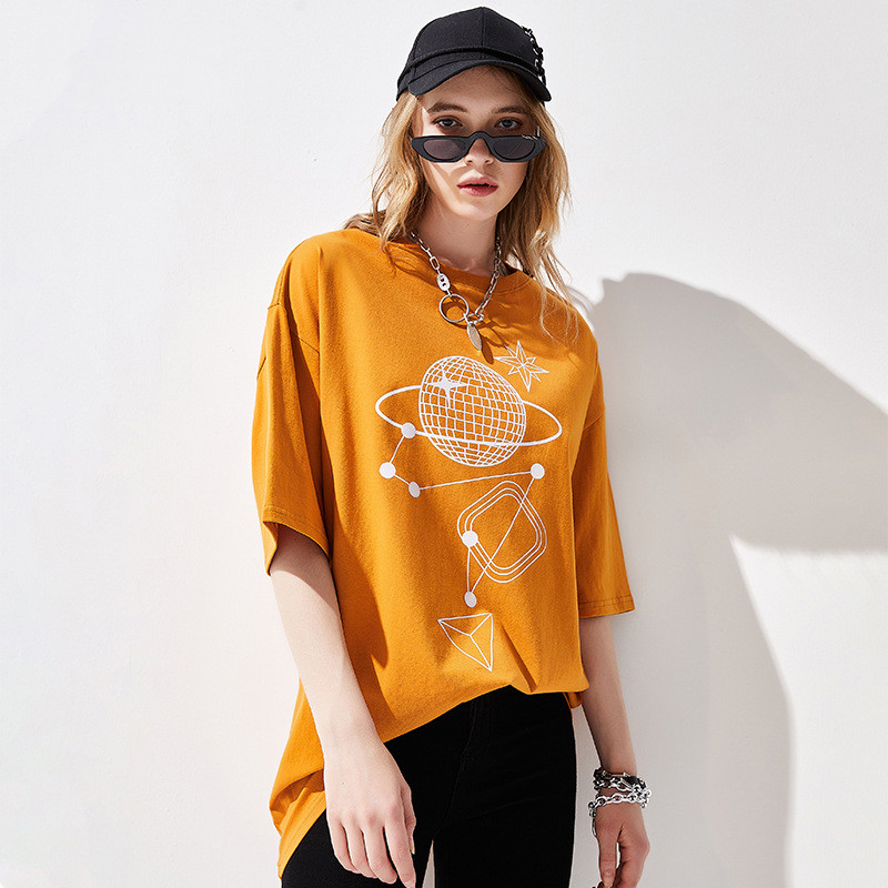 Fashion Print Comfortable Casual Short Sleeve