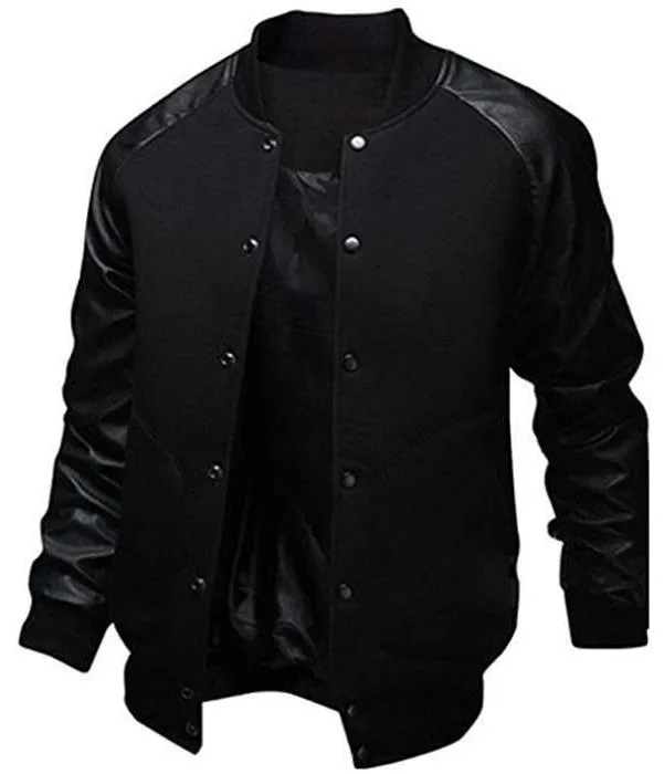 Men's Solid Color Cotton Jacket Diamond Stitching Thickened Stand Collar Cotton Jacket Blackb - Shop at LoveMi