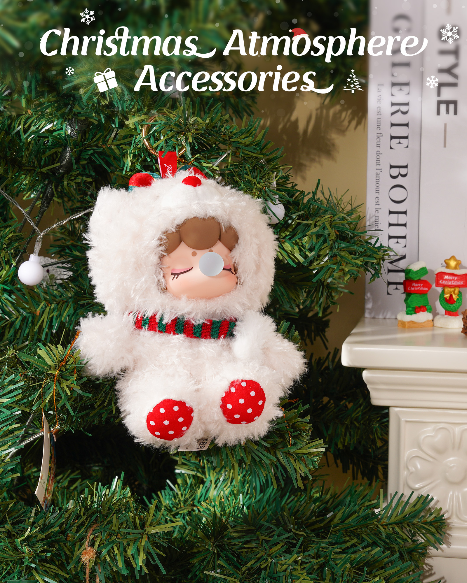 Rolife Nanci Christmas Bear Plush Pendant MN002