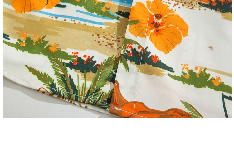 Men's Fashion Long-sleeved Shirt Handsome Casual Hawaii