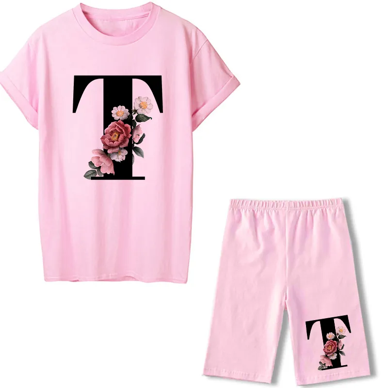 Summer Letter T-shirt Jogging Motorcycle Sexy Women's Short Sleeve - Style19