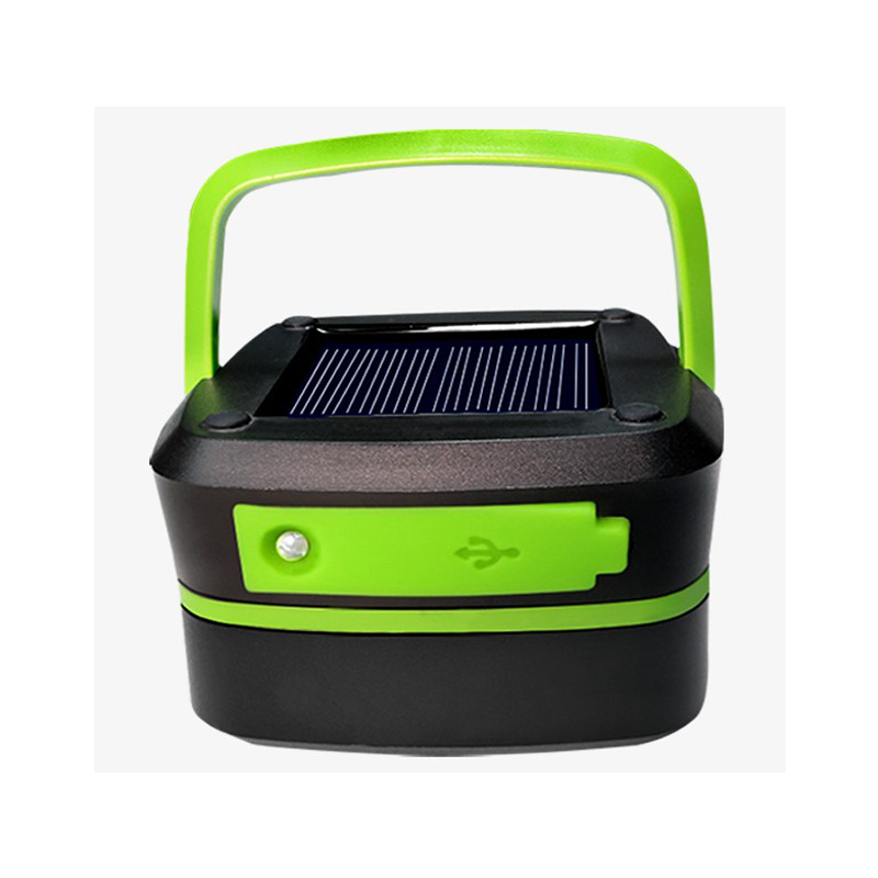 Solar Camping Lantern, Rechargeable, Foldable, Waterproof, 3 Mode LED Power Bank