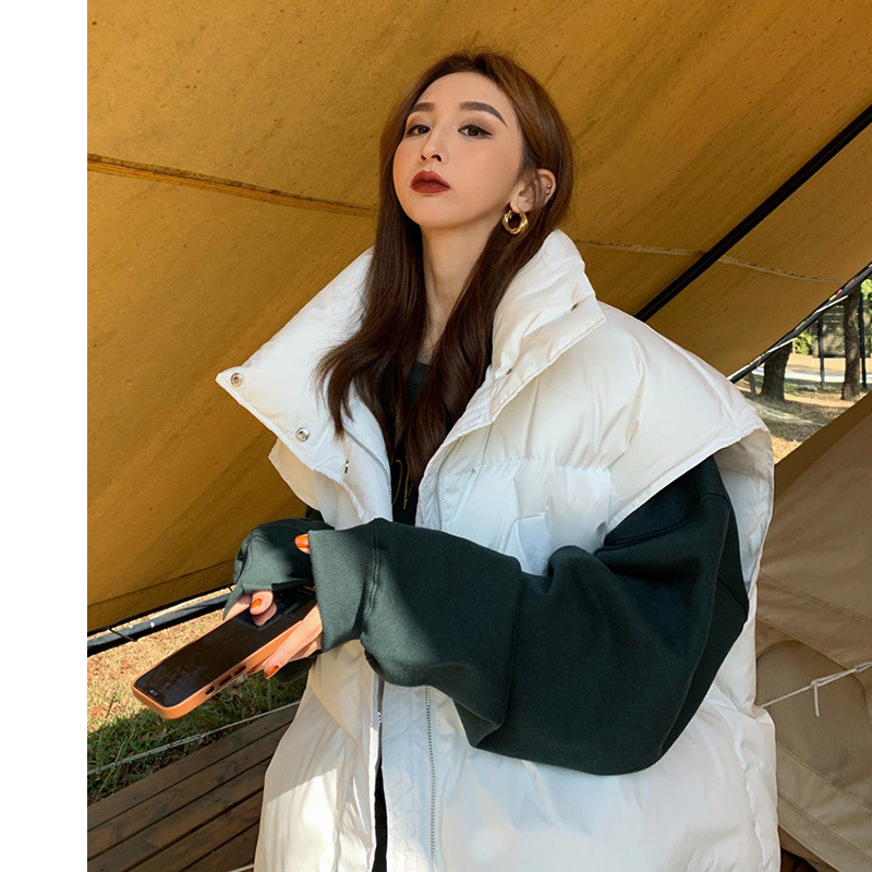 Fashion Loose Casual Outer Wear Vest Cotton Jacket