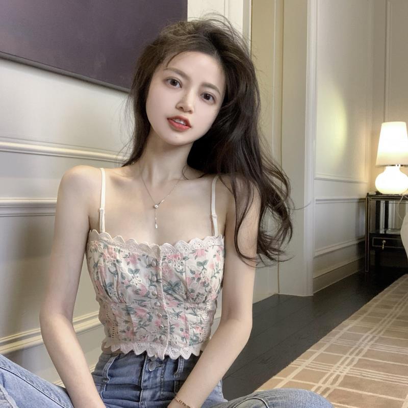 Women's Summer White Sunscreen Knitted Suspender