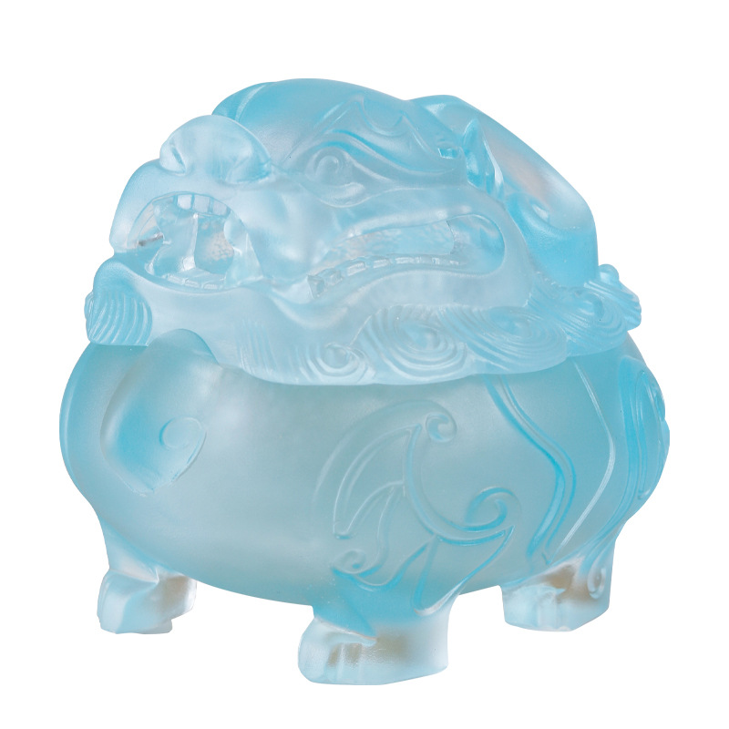 Title 7, Glaze Lion Incense Burner Household Desk Ornaments