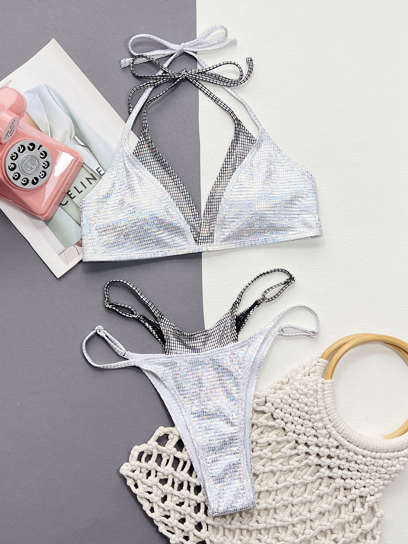 Women's Two-piece Swimsuit Fake Two-piece Bikini - Image 6