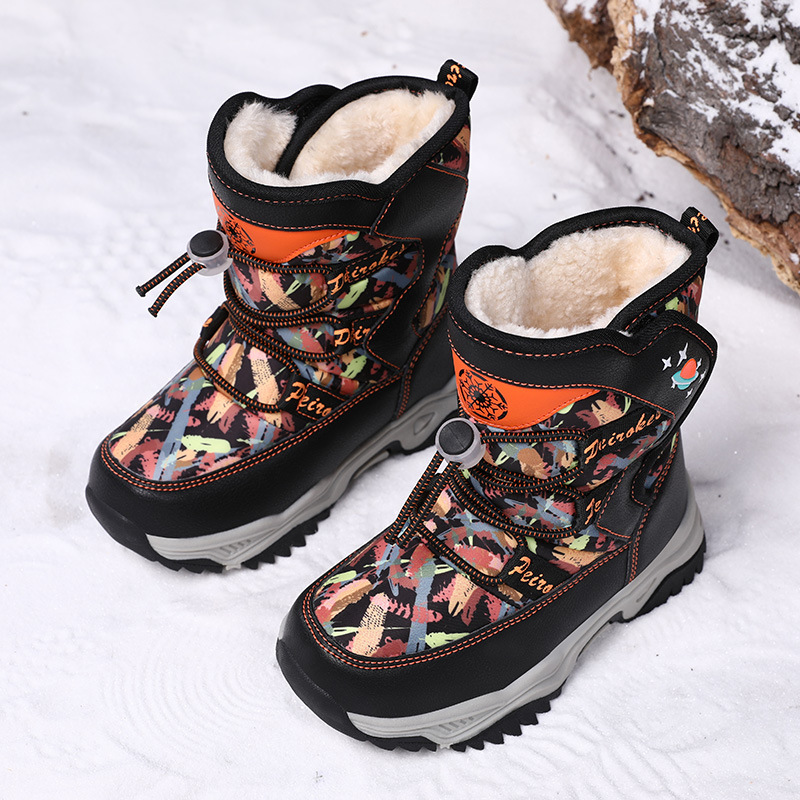 Older Kids Warm Thick Cotton Shoes Boys Snow Boots