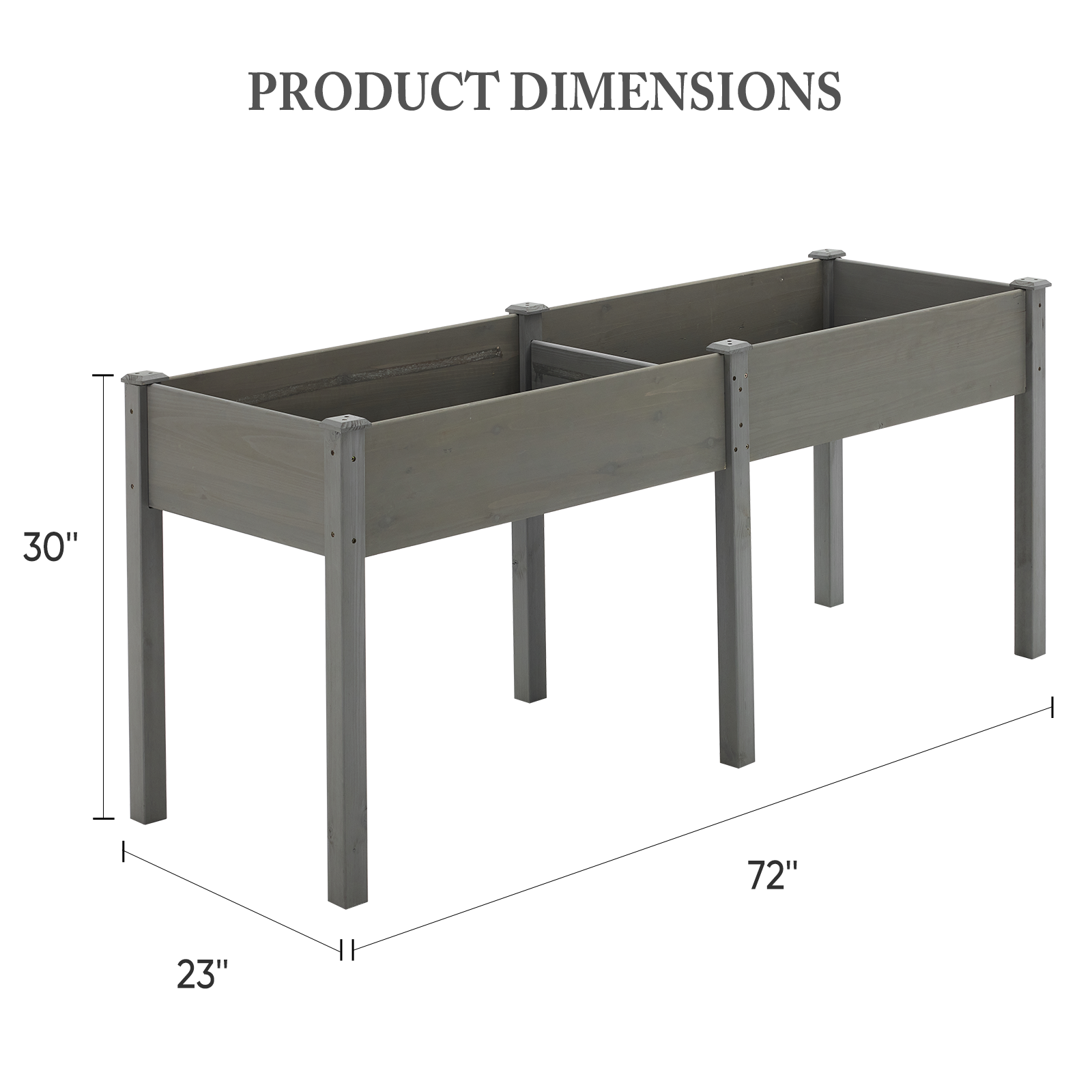 A Legged Elevated Flower Pot, An Outdoor Planting Box With Padding, Used For Growing Herbs, Flowers And Vegetables
