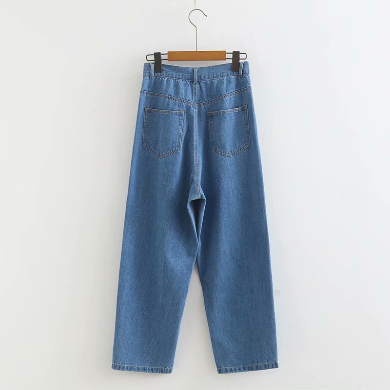 Mermaid And Mountain And Lighthouse Print Jeans Harem Pants