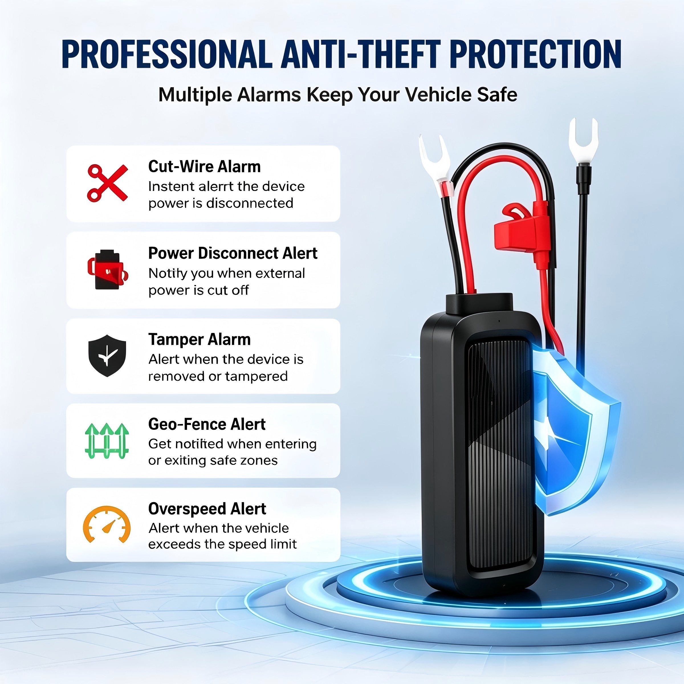 4G GPS Tracker For Car Motorcycle Truck Van Real Time Vehicle Tracking Anti Theft Cut Wire Alarm Subscription Required 4