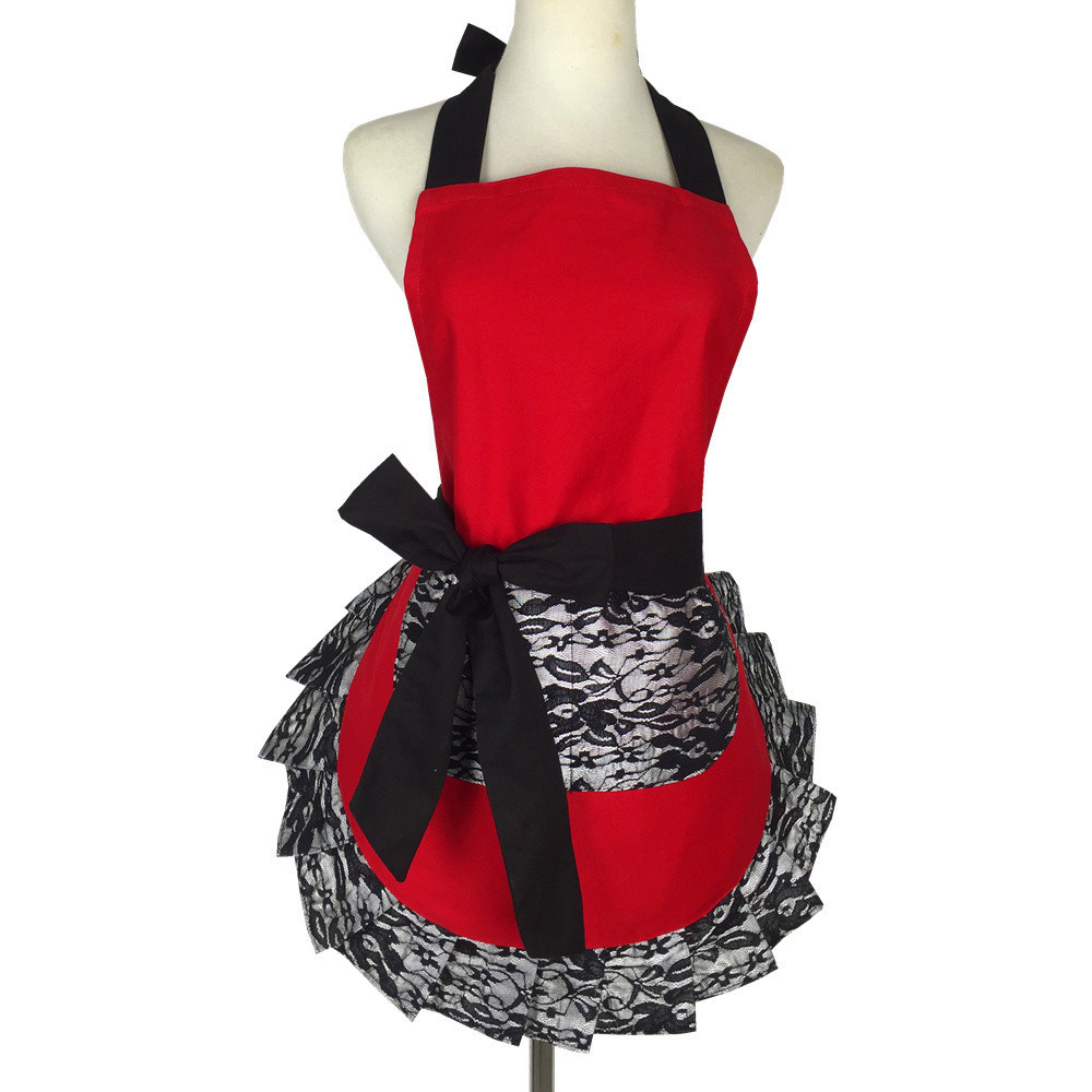 Title 11, Black lace simple strap apron