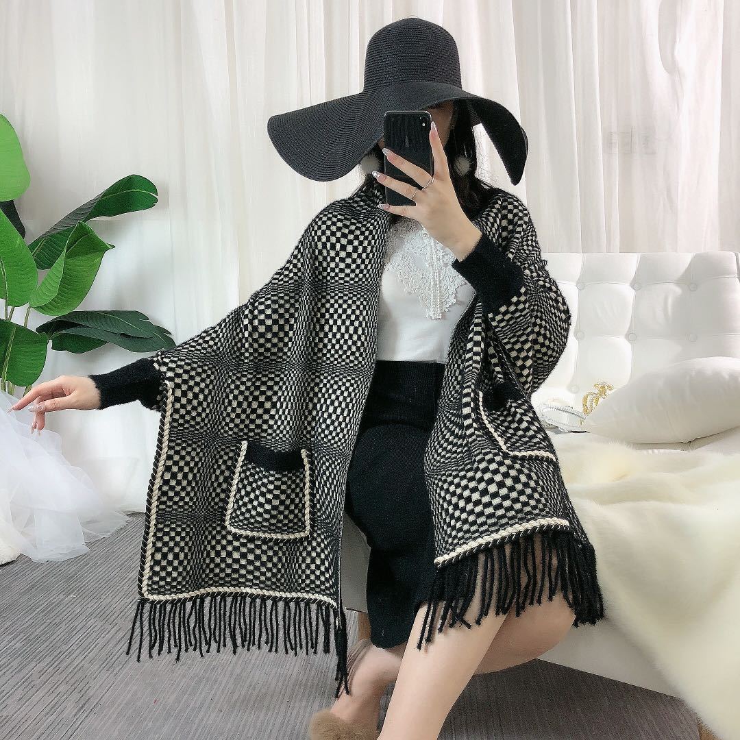 Imitation Mink Velvet Cape Thickened Western Style With Cheongsam