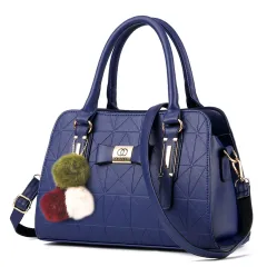 Women's bag European and American style handbag shoulder messenger bag - Blue - View 1