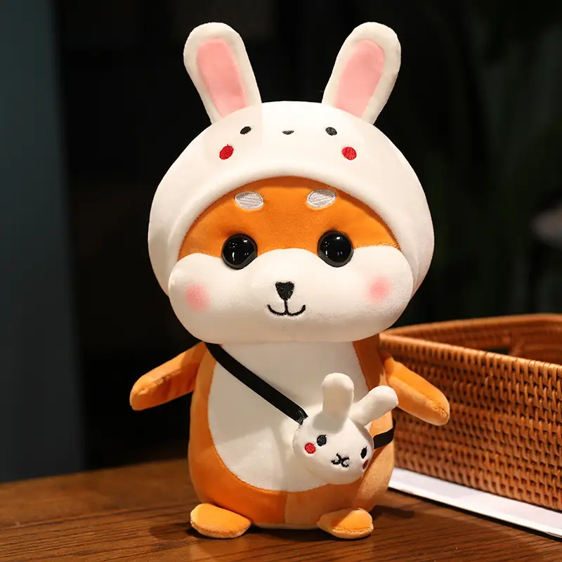 Cute Turned Into Shiba Inu Dog Doll Pillow