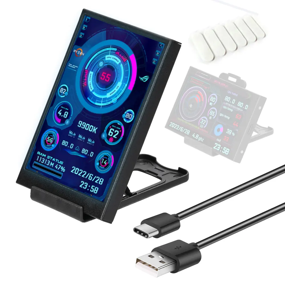 3.5-inch Computer Small Secondary Screen IPS Full View USB